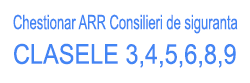 Chestionare ARR consilieri de siguranta clasele 3,4,5,6,8,9